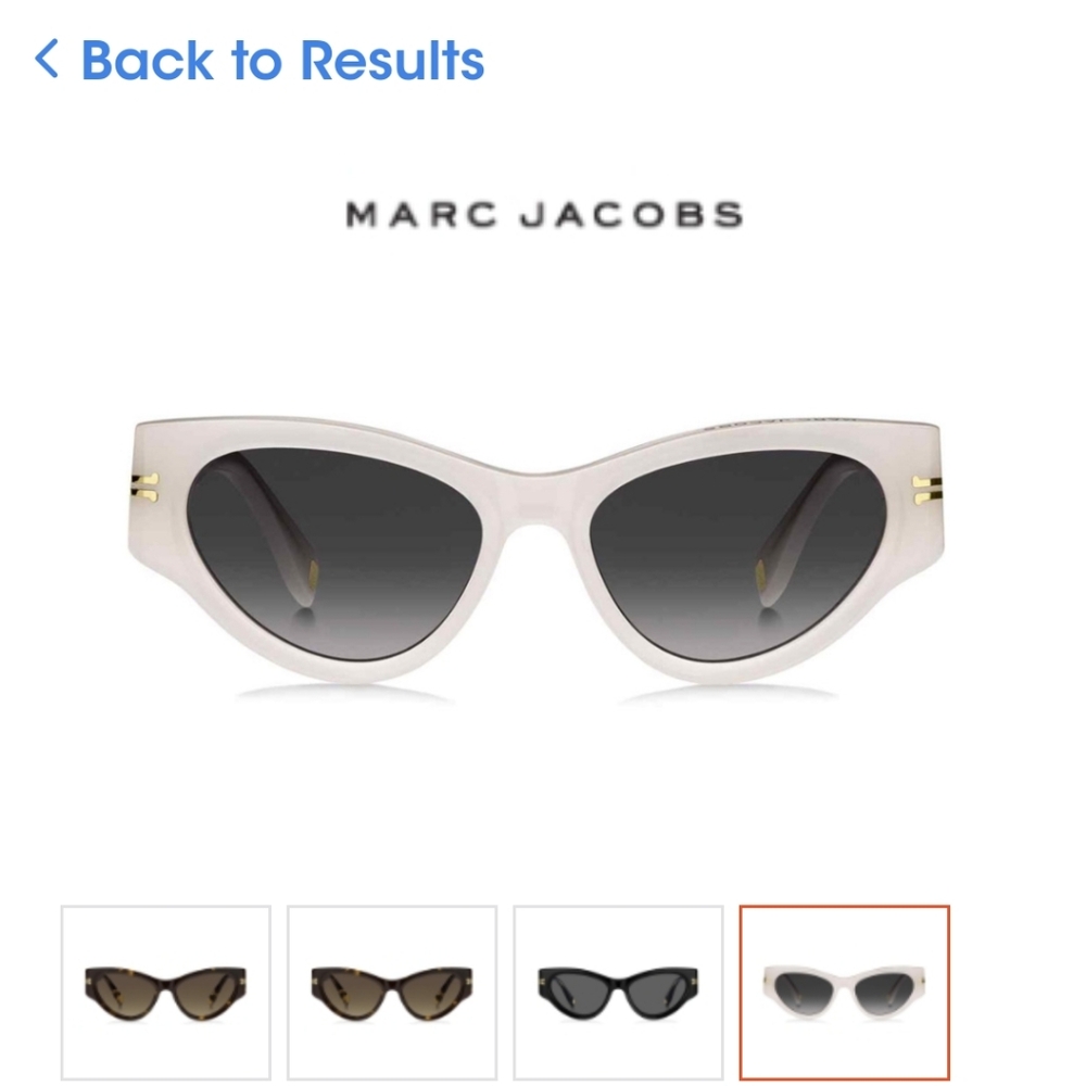 Marc jacobs cat eye sunglasses white